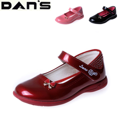 DANSPDEP女童单鞋 韩版女童公主鞋 女童皮鞋 春款漆皮单鞋