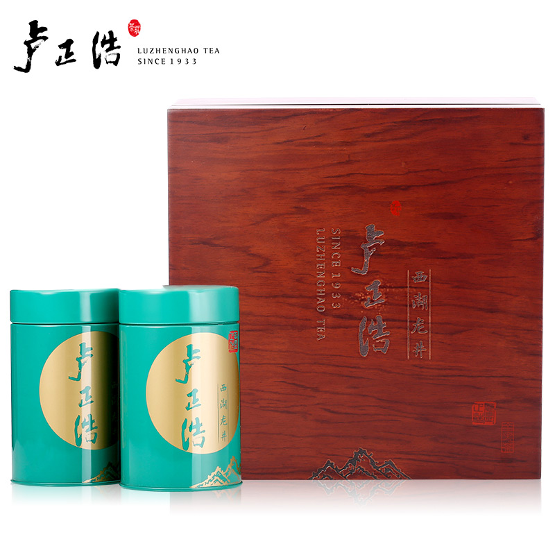 卢正浩茶叶绿茶明前特级精品AA西湖龙井礼盒浩字春茶2016龙井新茶产品展示图2