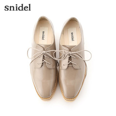 snidel 2016秋冬新品 厚底系带休闲单鞋（商场同款）