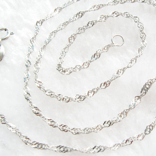 925银项链水波链diy女款链子银项链项链口碑好店