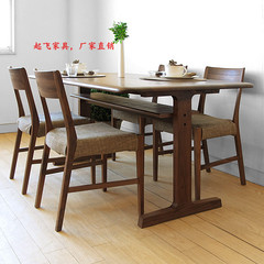 起飞家具白橡木实木餐桌北欧宜家实木餐桌简约现代日式白橡木餐桌