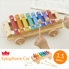 陶冶幼儿的性情 出口日本 Xylophone Car 二合一拖拉 敲打木琴玩