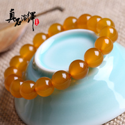 Natural yellow agate Crystal bracelet bracelet bracelets jewelry Crystal bracelets men and women happy stone agate beads