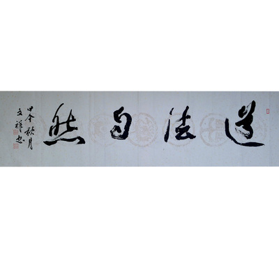 天津美院 文祥《道法自然》书法