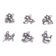 Myatou DIY accessories Tibetan silver bead accessories often little jewelry pendant pendants lucky horse Trojan