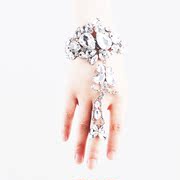 Good beauty bridal bracelet ring set wedding jewelry wedding accessories hand bracelet hand chain Bangle