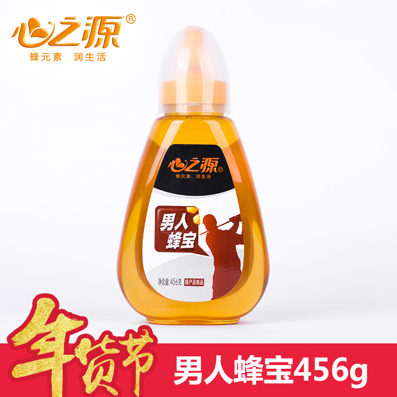 心之源男性枸杞蜂蜜 天然纯蜂蜜制品 野生成熟原蜜蜂蜜456g产品展示图3