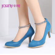 Zhuo Shini spring designer shoes commuting to a Korean version of t-type pumps, stilettos with round head women's shoes 143157250