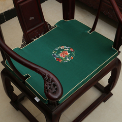 中式古典沙发绣花坐垫抱枕红木椅垫加厚海绵座垫椅垫定做靠垫
