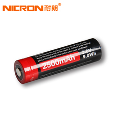 正品Nicron 强光手电筒18650充电锂离子电池 2500mAh/3.7V 包邮