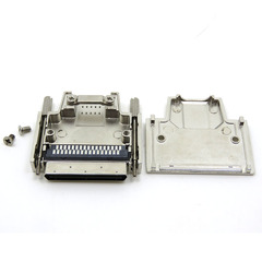 VHDCI 68P连接器SCSI 68Pin公头小68公母头带铁壳刺破式焊线式