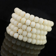 Natural white 108 bodhi months Apple round pearl bracelet wenwan accessory pigment accessories Bai Puti Zi