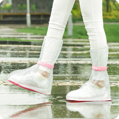 户外旅行防雨防水鞋套 男女中高筒防滑雨靴套 加厚耐磨雨天雨鞋