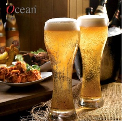 OCEAN 泰国原装进口 超大收腰啤酒杯 扎啤杯 玻璃杯水杯饮料杯