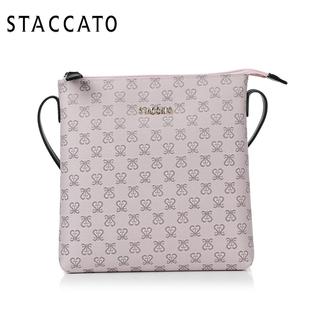 gucci小蜜蜂圖片斜跨包 STACCATO 思加圖2020秋季新款字母印花單肩斜跨女包X2081CN7 gucci小蜜蜂