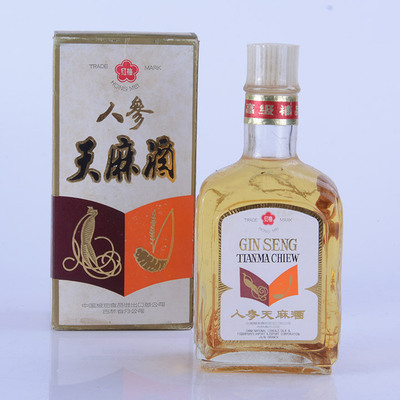 【18】80年代人参天麻酒 中度药酒 500ml 歌德盈香