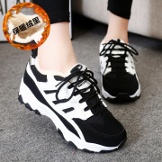 New Korean version 2015 winter shoes flat plus velvet sneakers women's shoes shoes casual shoes running shoes students Forrest