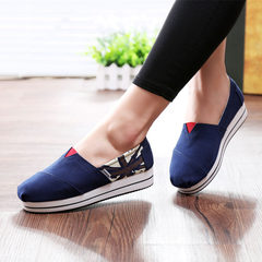 MI Ka fall 2015 sneakers girl Korean version of boom foot lazy shoes couples with flat shoes women's shoes