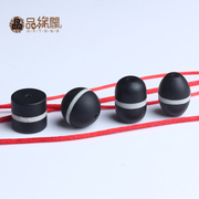 Edge Club natural black agate beads sand stone beads barrel first pharmacist Pearl rice beads DIY accessories