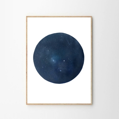 liveart 进口丹麦原版装饰画 anne nowak 手作原画 uranus天王星