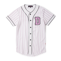 【现货】 DUEPLAY PINK LABEL 棒球半袖衬衫 白色