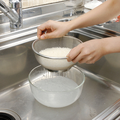 iwaki 进口耐热玻璃烘焙西点碗沙拉碗料理碗透明超大凉面盆带过滤