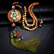 New Thai hand-woven series of complex ancient long ya Pak pendant women sweater chain tassel necklace