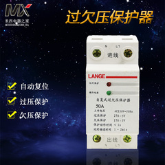 自复式过欠压保护器220V 40 63A单相全自动延时负式防雷开关