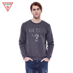 GUESS 情侣款16秋男士字母LOGO印花套头卫衣-MG4K9454K