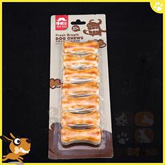 狗狗零食咬胶 牛磨王犬用2.5''营养肉皮压骨磨牙洁齿耐咬骨咬胶