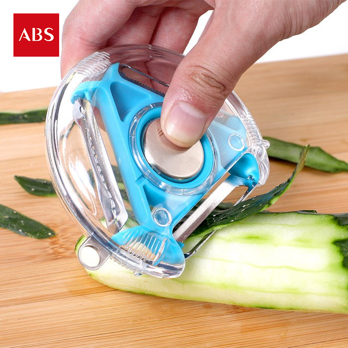 ABS/爱彼此 刮皮刀水果蔬菜削皮器多功能三合一不锈钢土豆刨丝器产品展示图5