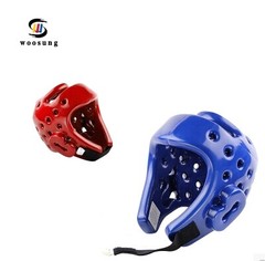 中国武圣跆拳道空手道护具护头头盔红蓝两色 训练比赛专业专用