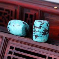 Qin plastic turquoise DIY pendant across the Pearl loose beads back waist beads dingzhu bracelets Bracelet Bead accessories