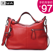 ZYA Lady bag handbag women bag 2015 winter pillow baodan shoulder bag women's Boston bag