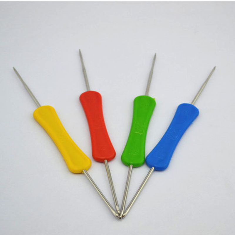 钩针凯帝毛衣编织工具塑料金属双头针