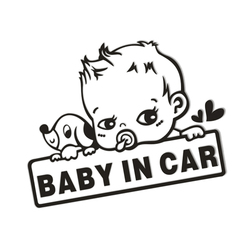 baby in car车贴 车内有宝宝 婴儿车贴 警示贴10