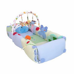 韩国婴幼儿便携式婴儿床宝宝纯棉床中床新生儿可折叠婴儿床游戏床