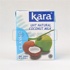 4盒包邮Kara UHT Natural Coconut Milk 200ml佳乐椰浆西米露甜点