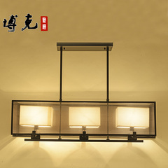 新中式餐厅吊灯现代简约书房卧室美式客厅过道大气灯创意个性灯具