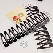 Cool na Korean hair BB clip matte black black clip fringe clip Barrette 6499