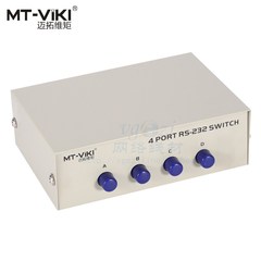 迈拓维矩MT-232-4 RS232串口切换器 一分四COM口9针共享器 4进1出