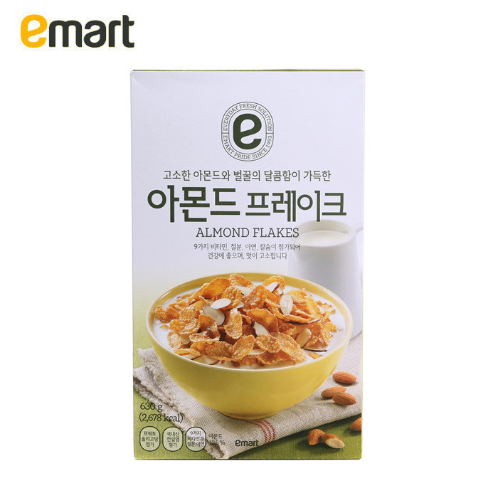 EMART易买得 韩国进口香甜杏仁营养早餐麦片630g 自然烘培非油炸-tmall.hk天猫国际产品展示图2