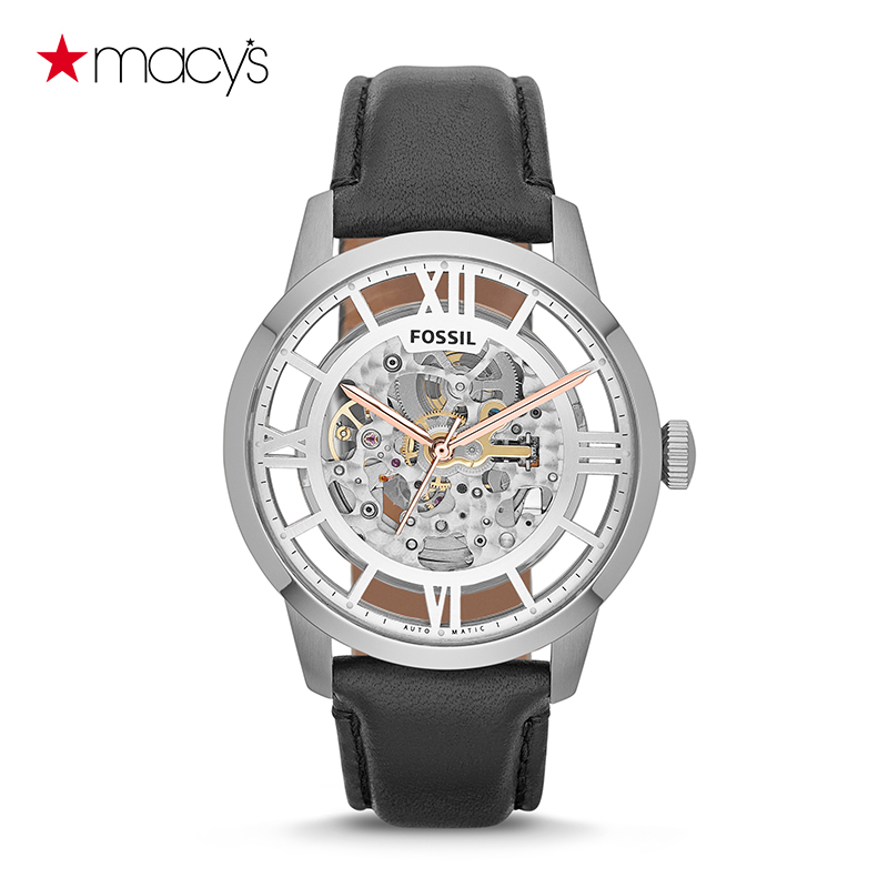 Macy's运动防水自动个性镂空机械手表男Fossil161001624 ME3041-tmall.hk天猫国际产品展示图1