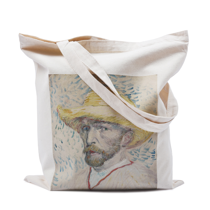 van gogh Impressionism Oil Painting Art Retro portable One shoulder Exposure Totes Organic Cotton environmental protection Shopping bagin the Leather/Lady bags/Men's bag, Ms. bags category - from Buy2taobao.com to provide professional Taobao agent buy service