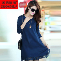 <em>苏格迪娜</em>2015夏秋季新款女装韩版<em>宽松针织</em>衫