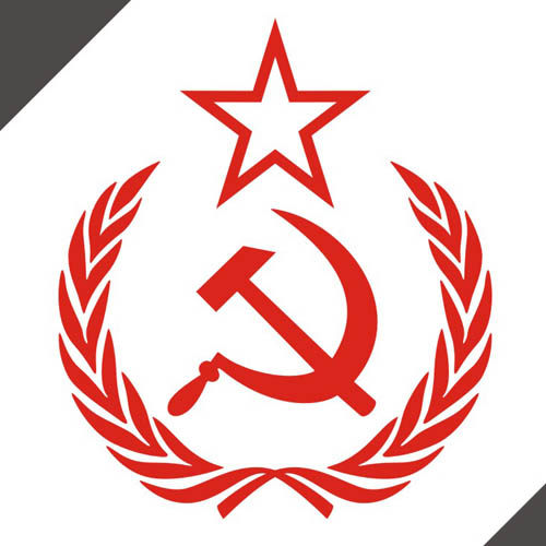 标志防雨雨水反光汽车贴纸装饰拉花15073苏联汽车装饰贴