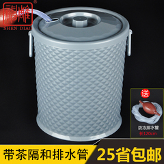 茶盘茶水桶功夫茶具塑料茶叶桶茶桶茶渣桶排水桶茶台垃圾桶废水桶