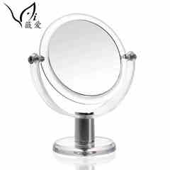薇爱桌面化妆镜放大双面台式镜子可爱公主梳妆镜子家居镜