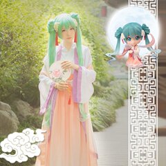 主宰者 V家 初音miku 中秋明月 赏月 cos服装 古装裙 汉服 现货