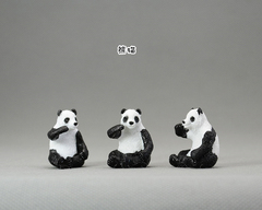 特价仿真实心小号熊猫模型 熊猫 小号动物模型 环保无味 场景摆设